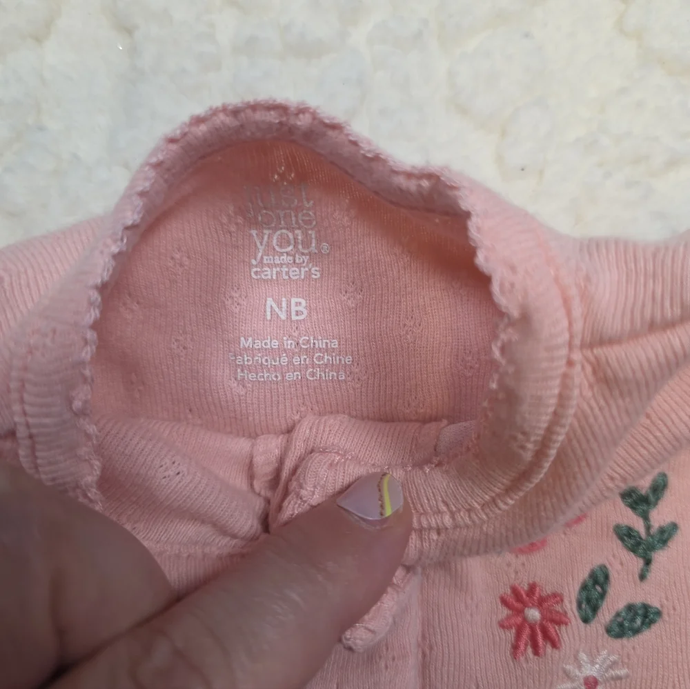 3-Piece Newborn Girl Outfit Bundle – Carter’s / Child of Mine / Just One You